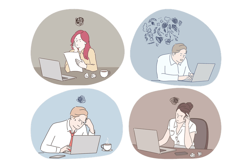 お悩みイラスト